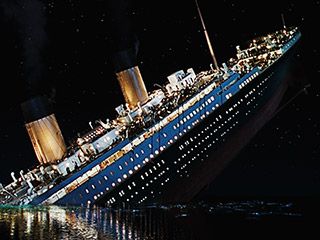 Titanic scene of painting