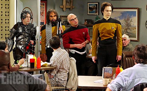 8" x 10" colour photo The Big Bang Theory Star Trek costumes. 