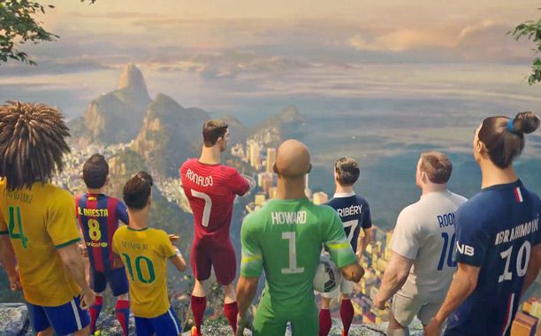 Nike ad puts World Cup superstars in a Pixar-like 'toon