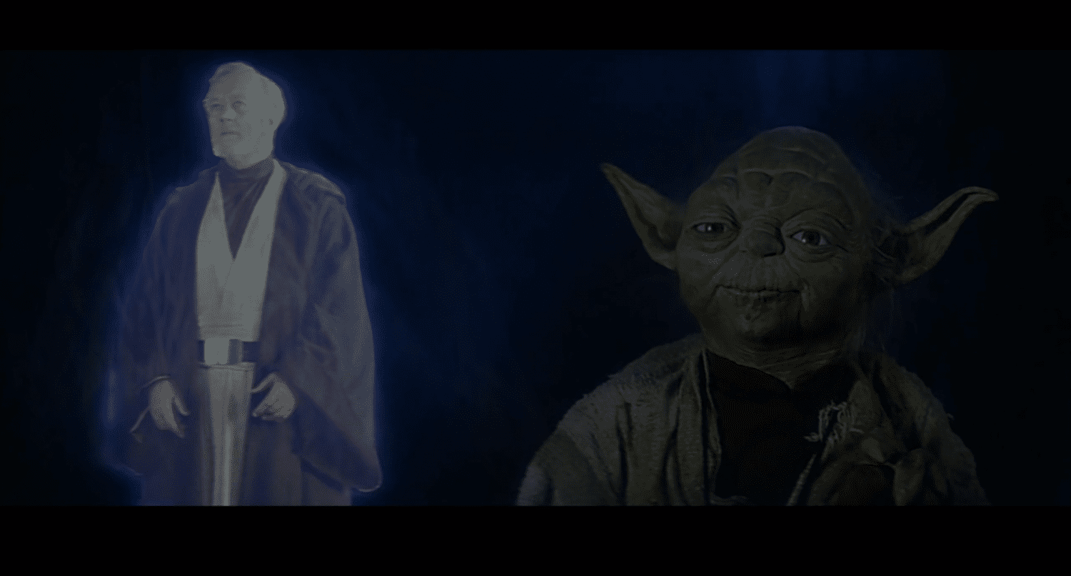 Topps Star Wars Jedi Legacy Film Cel #FR-24 Luke Skywalker Spirit Obi Wan Kenobi 