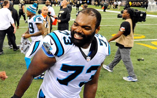 Michael Oher celebrates second Super Bowl trip with Blind Side family