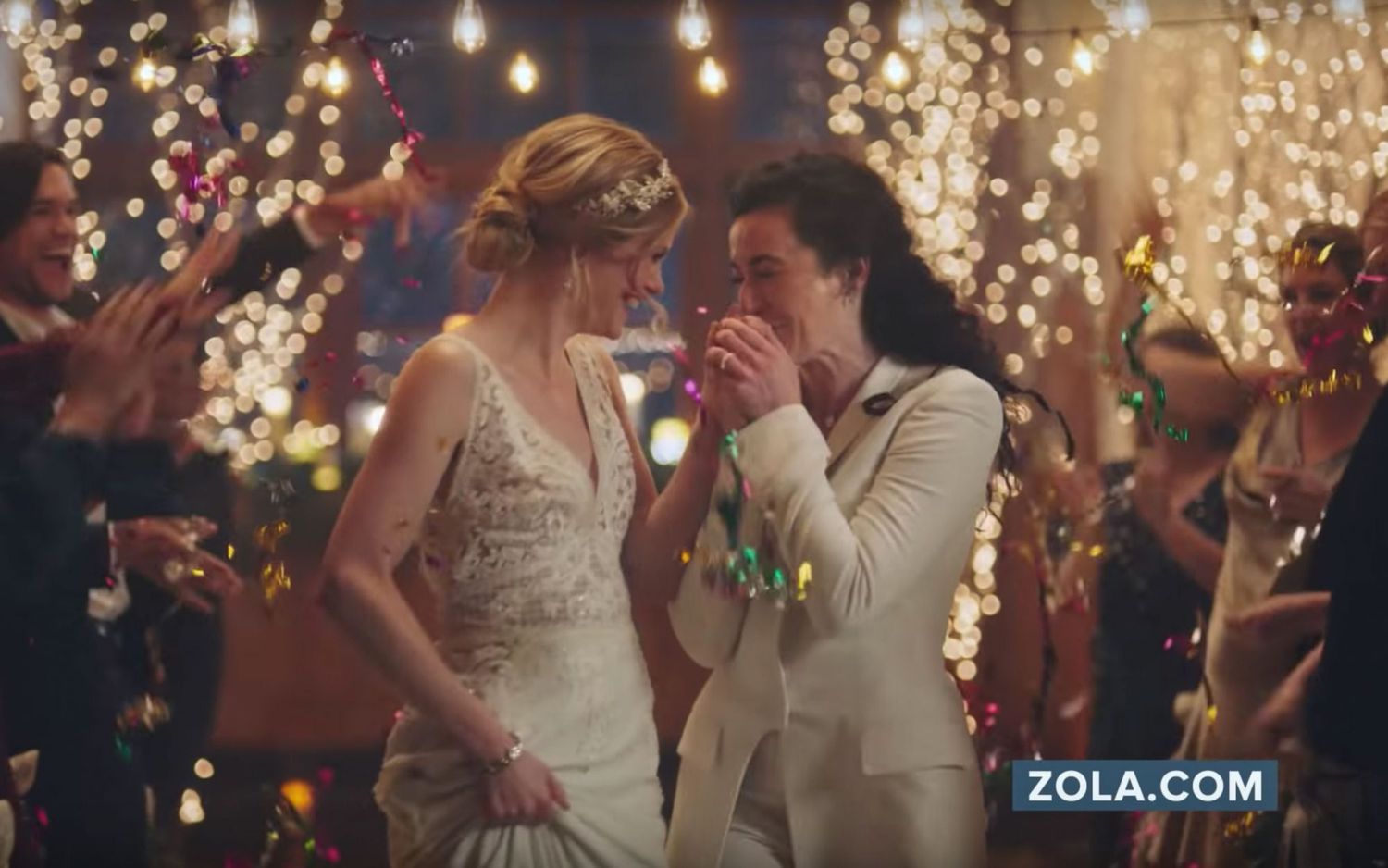Netflix, GLAAD, and stars react to lesbian wedding ad being pulled from Hallmark channel EW photo