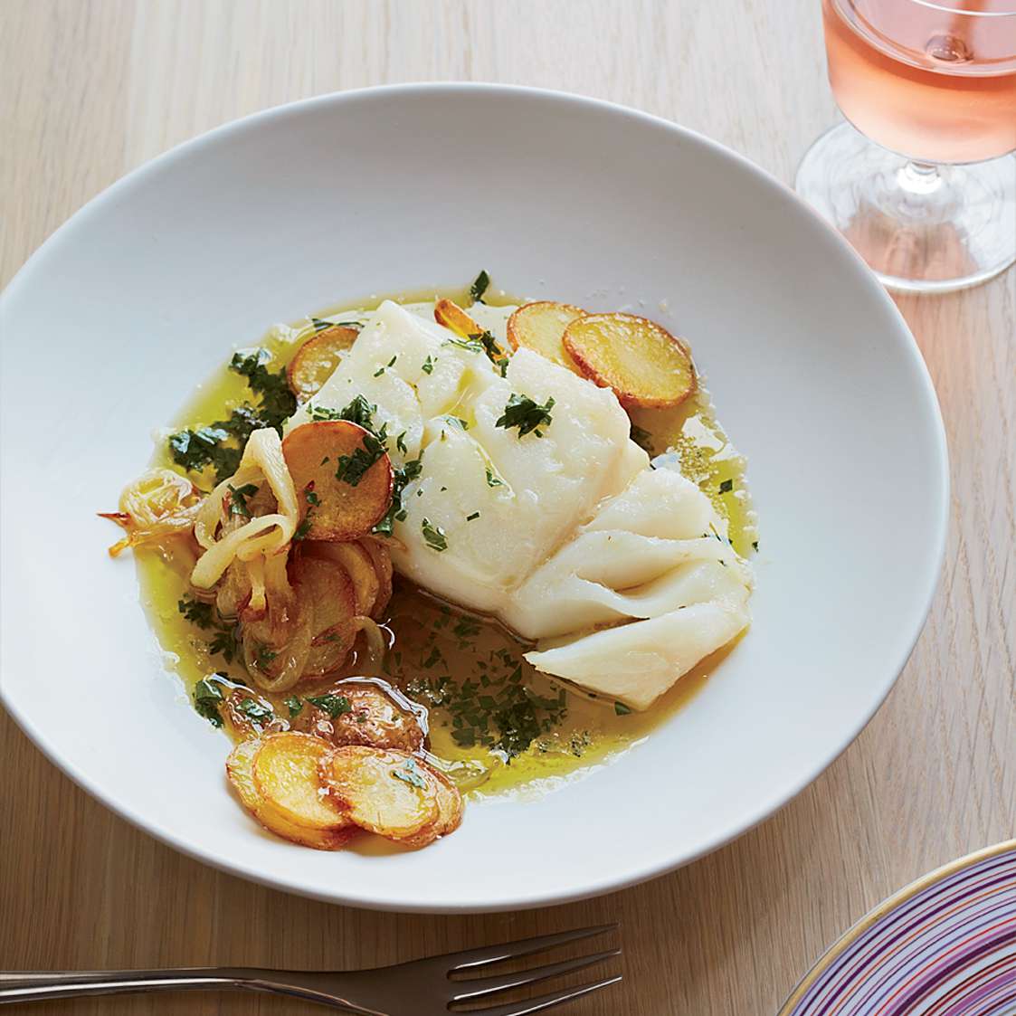 Cod With Potatoes And Salsa Verde Recipe Francis Paniego Food Wine