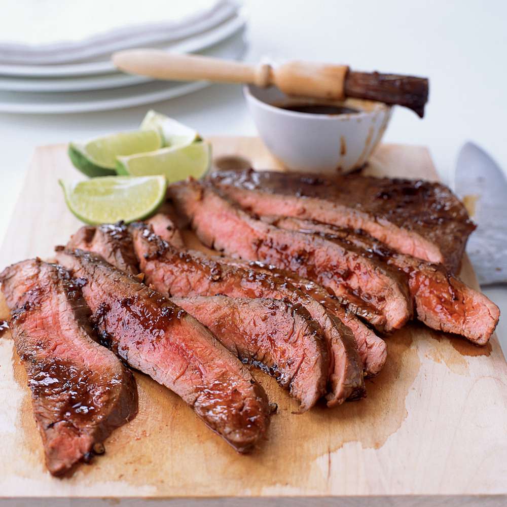 Grilled Flank Steak With Soy Chile Glaze Recipe Tom Douglas Food Wine
