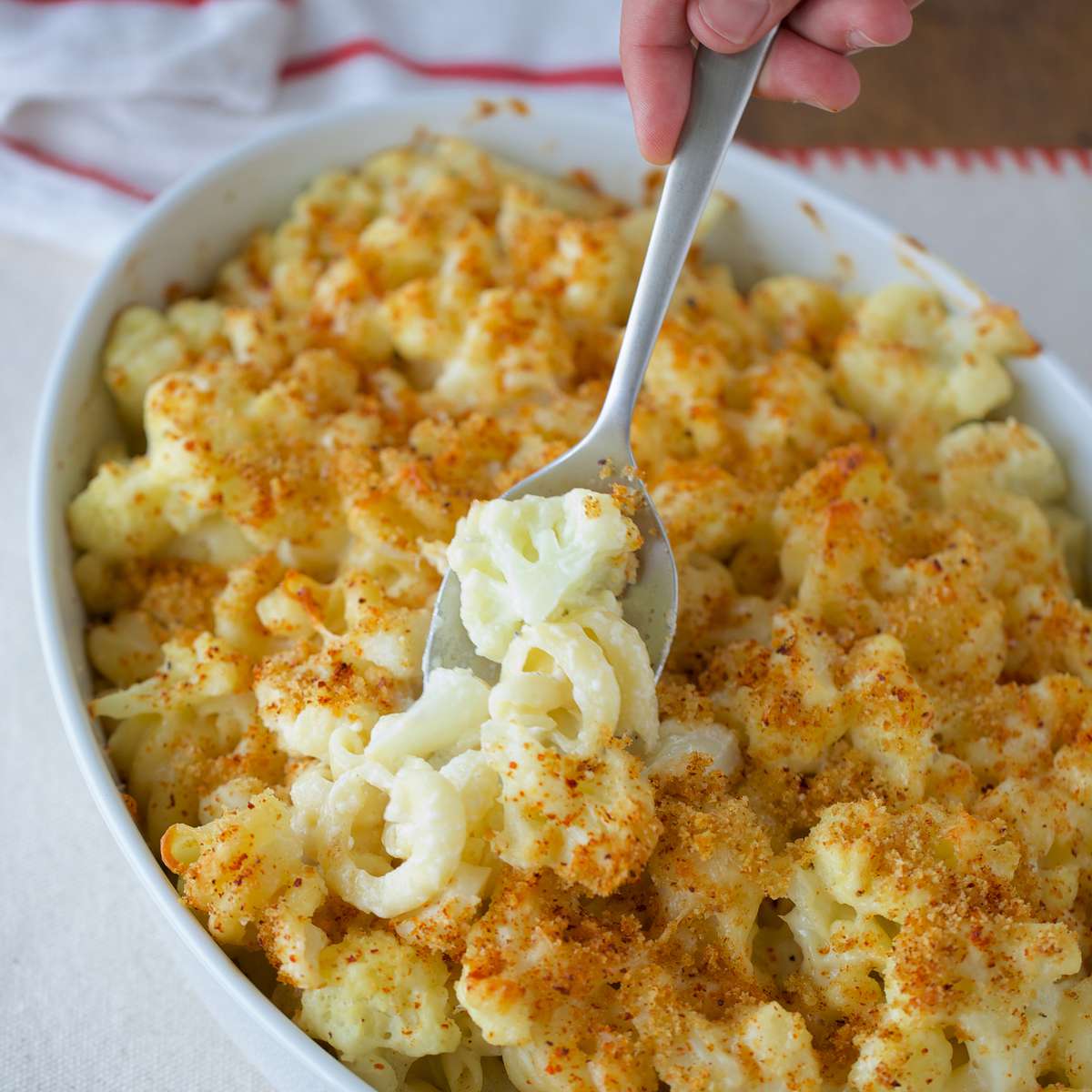 Cauliflower Cheese and Macaroni