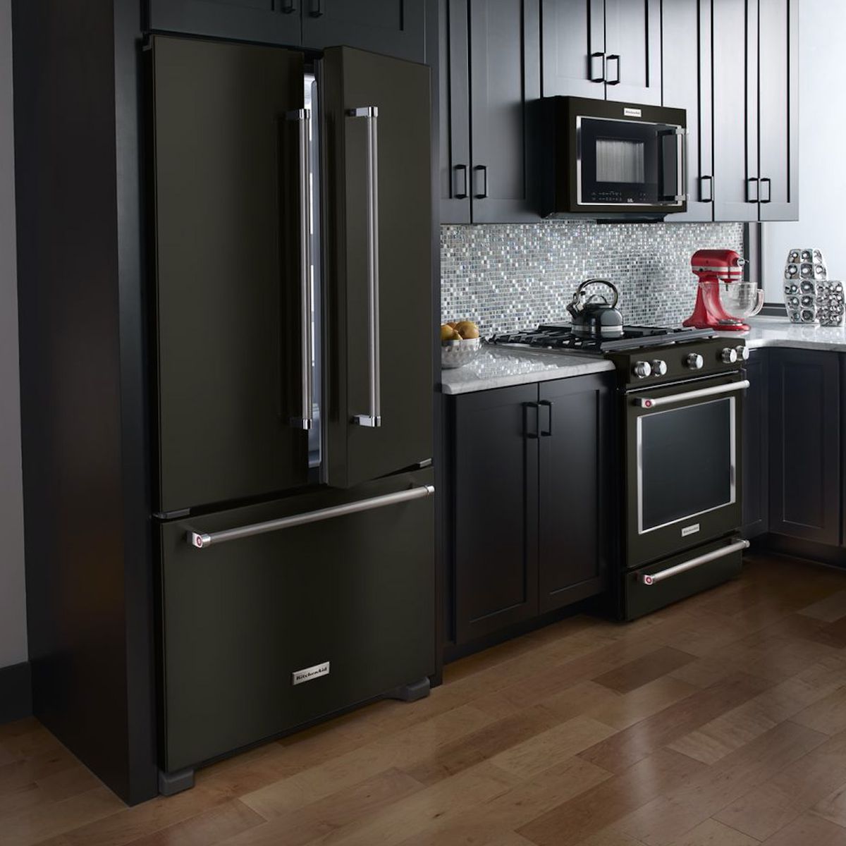 Look at These Beautiful Matte Black Major Appliances Refrigerator ...