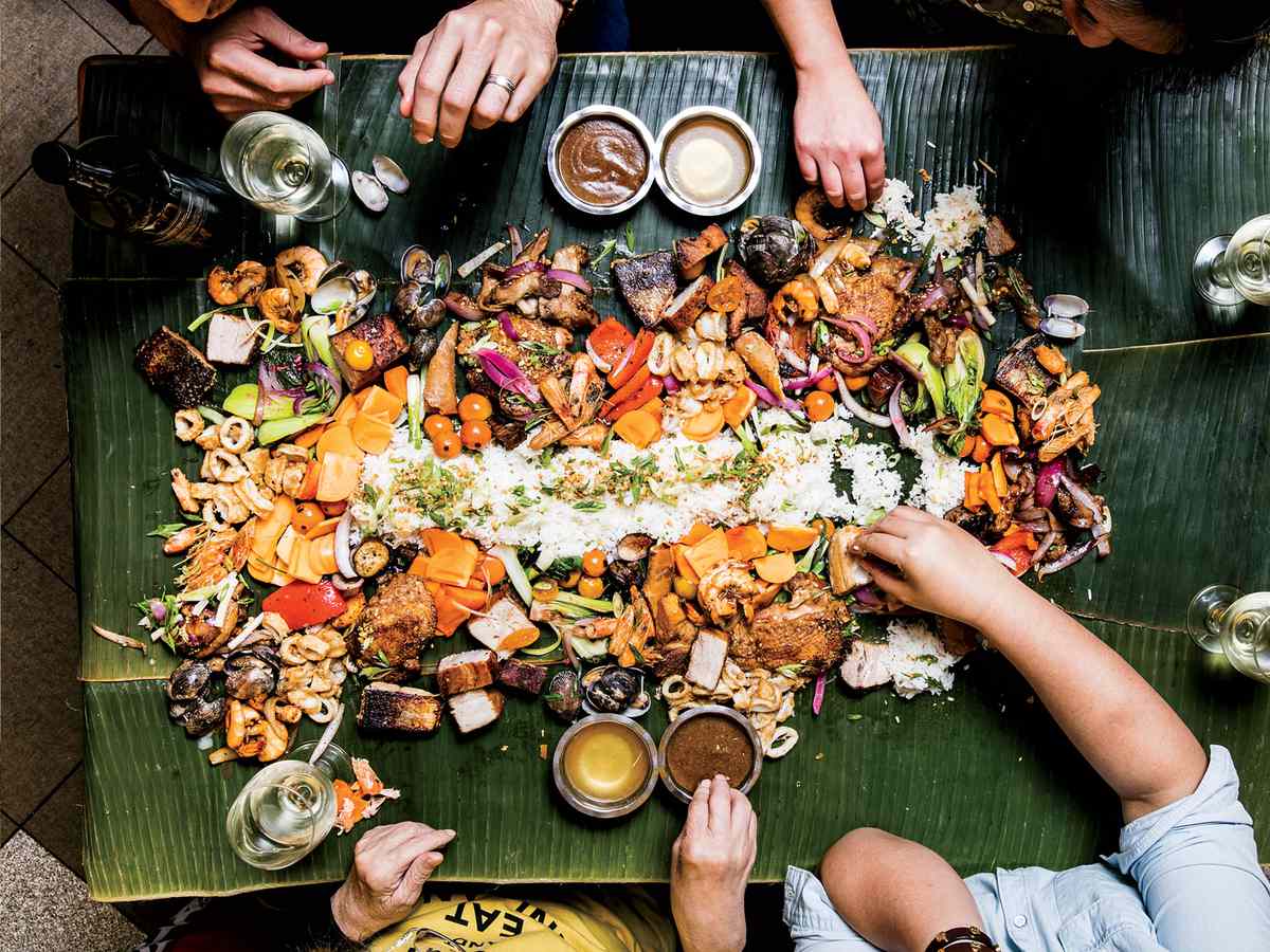 Getting Festive Filipino Style Food Wine Watch and listen as melissa miranda of musang seattle prepares a filipino communal dinner, see how to lay out the kamayan. getting festive filipino style food wine