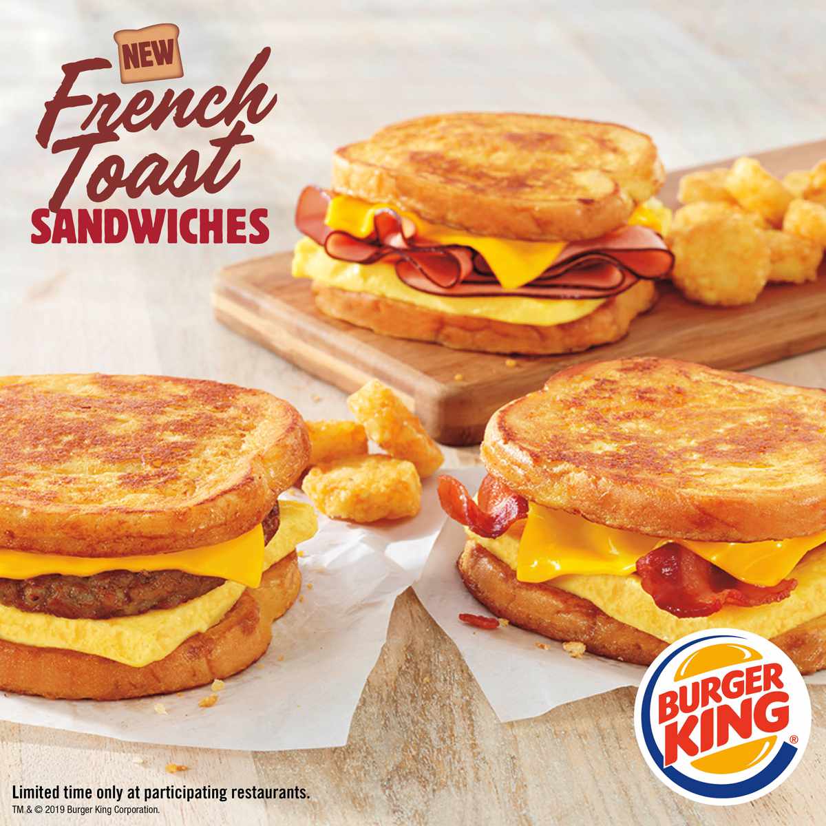 Burger King Just Launched Three Menu Items Nationwide Including A French Toast Sandwich Food Wine