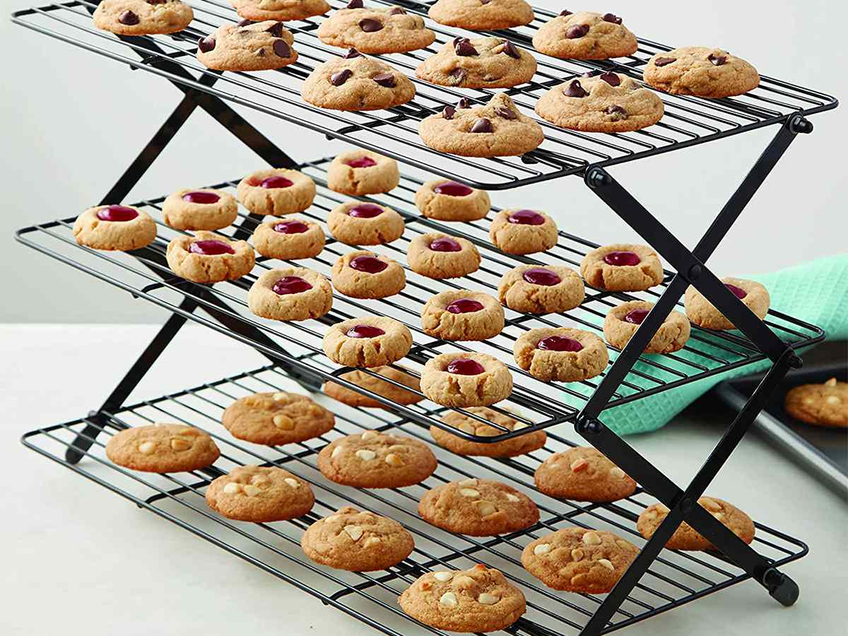 Non-Stick Cake Cooling Rack Baking Rack Cookies Biscuits Bread Muffins  F3Z8 1X