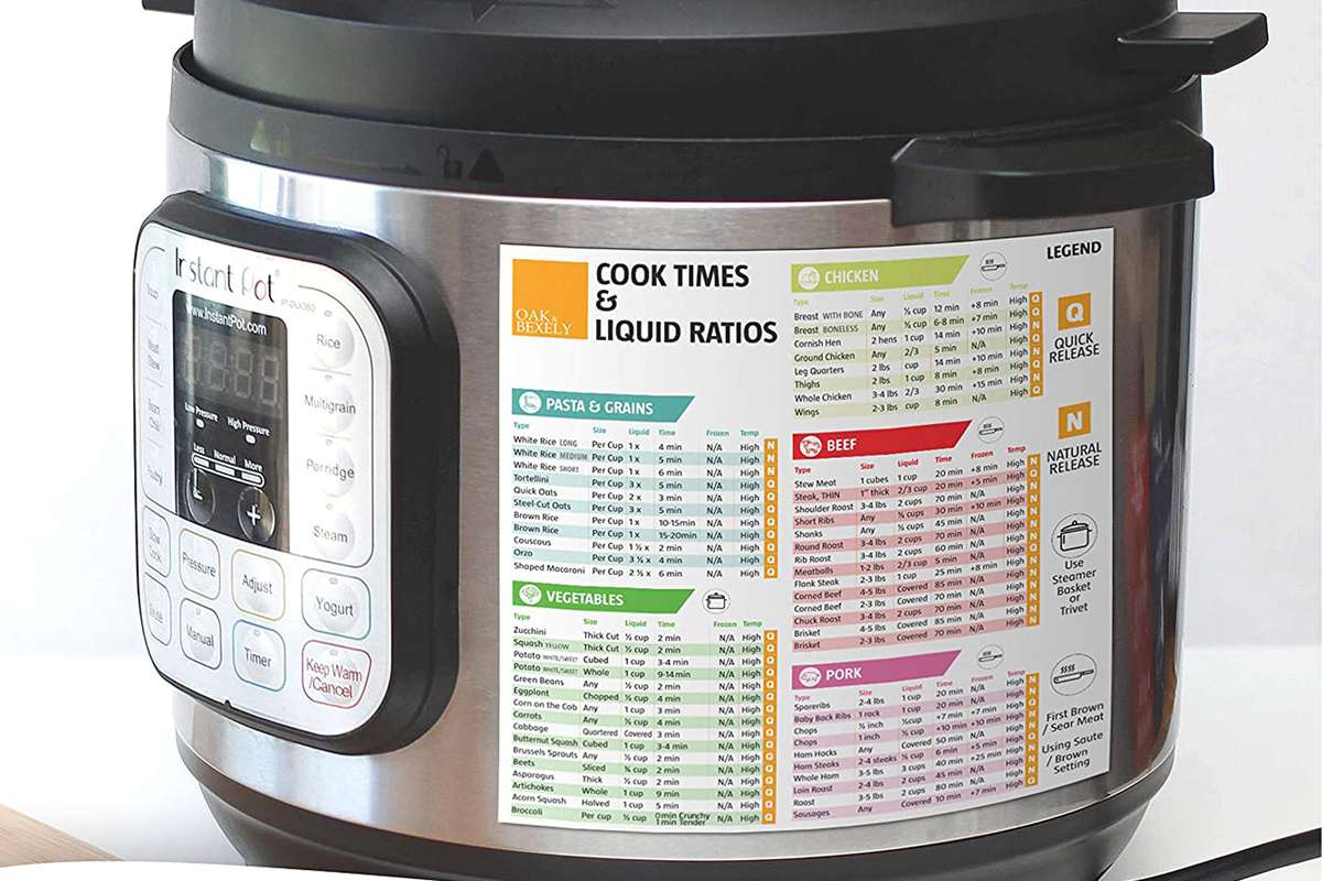 Details about   Best Instant Pot Cooking Times Unique Photo Cheat Sheet Chart Magnet Accessories