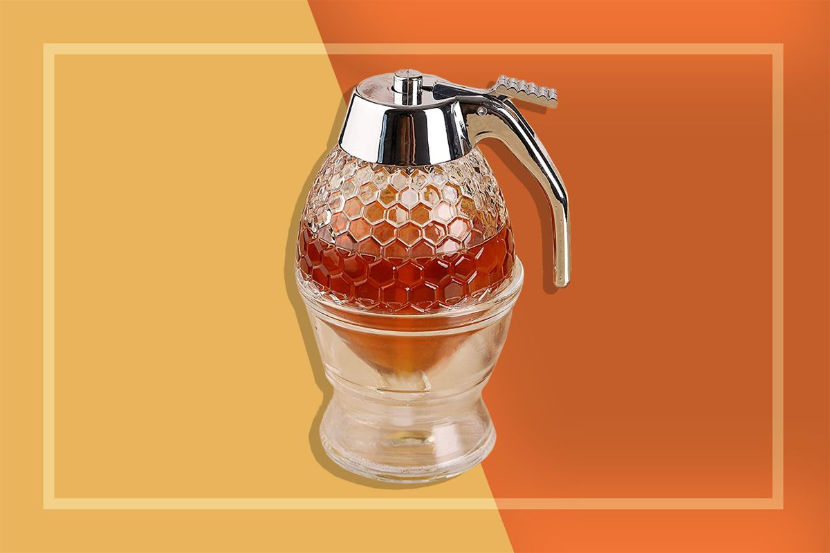 KM_ Drip Honey Dispenser Syrup Juice Dispenser Avoid Sticky Kitchen Accessories 