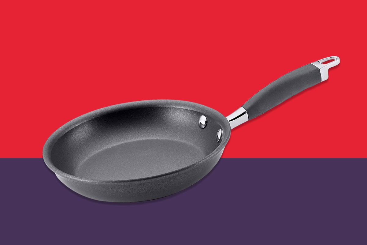 Anolon 81061 Authority Hard Anodized Nonstick Frying Pan/Fry Pan/Hard Anodized Skillet 10.25 Inch Gray