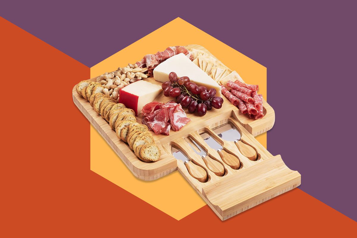 Amazon Shoppers Love the Dynamic Gear Bamboo Cheese Board Set 