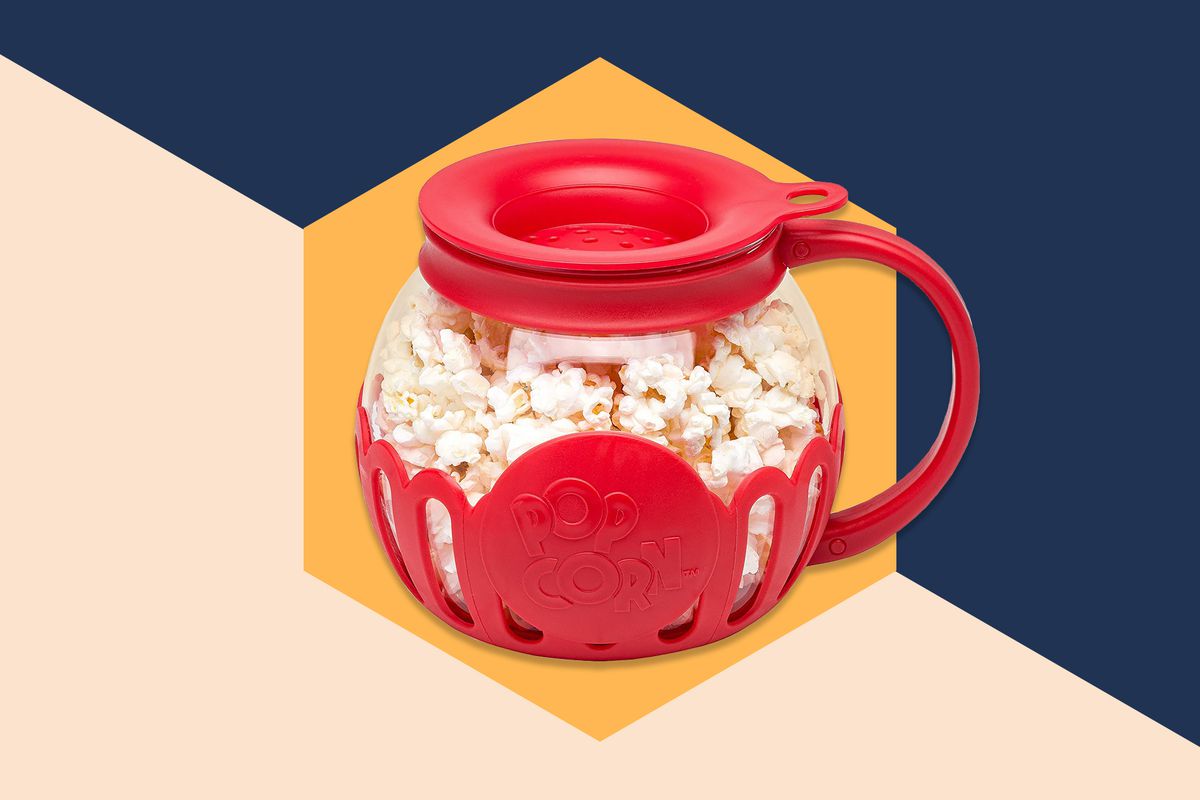 Micro-Pop Microwave Popcorn Popper Safe Glass Temperature 1.5 Quarts Snack Size 