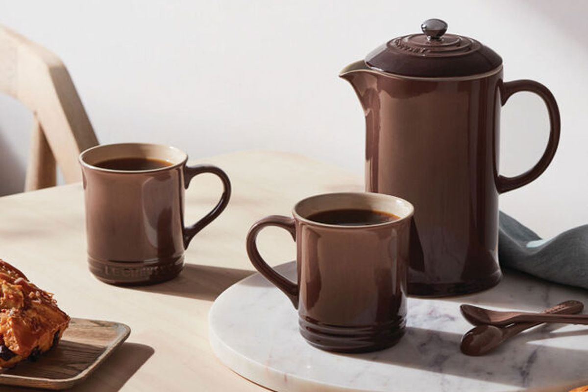 Orange Stacking Mugs Set of 4 Kitchen Home Dining Tea Coffee Cups 